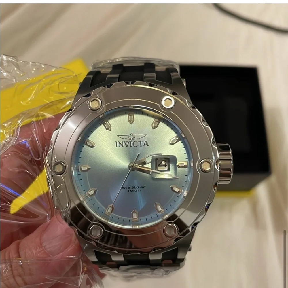 Authentic Invicta Steel 52mm Sport 500m Watch